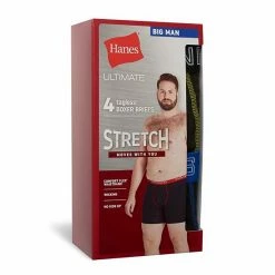 Big & Tall Hanes Ultimate® 4-Pack Stretch Boxer Brief Assorted -Hanes Shop unnamed file 894