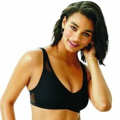 Hanes Ultimate® UltraLight Comfort V-Neck Bra DHHU42 Soft Taupe