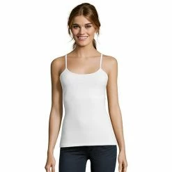 Women's Hanes® Stretch Cotton Camisole Black -Hanes Shop unnamed file 914