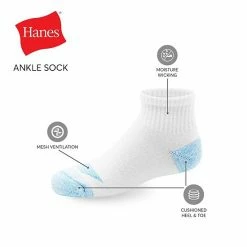 Girls Hanes Ultimate® 14-Pack Cool Comfort® Ankle Socks 2 Girls Hanes Ultimate® 14-Pack Cool Comfort® Ankle Socks -Hanes Shop unnamed file 933