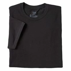 Big & Tall Hanes Ultimate® 3-Pack Stretch Crewneck Tees Black