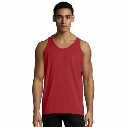 Men's Hanes® ComfortWash Garment-Dyed Tank Crimson Fall -Hanes Shop unnamed file 967